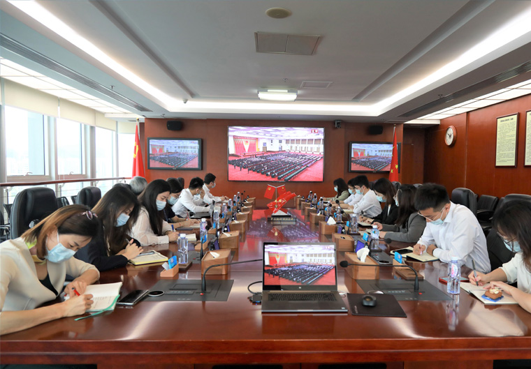 青春心向党，建功新时代！高新投团委组织观看庆祝中国共青团成立100周年大会