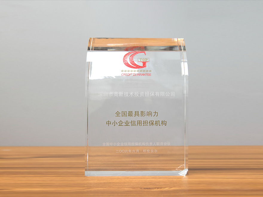 2006 全国最具影响力中小企业信用担保机构