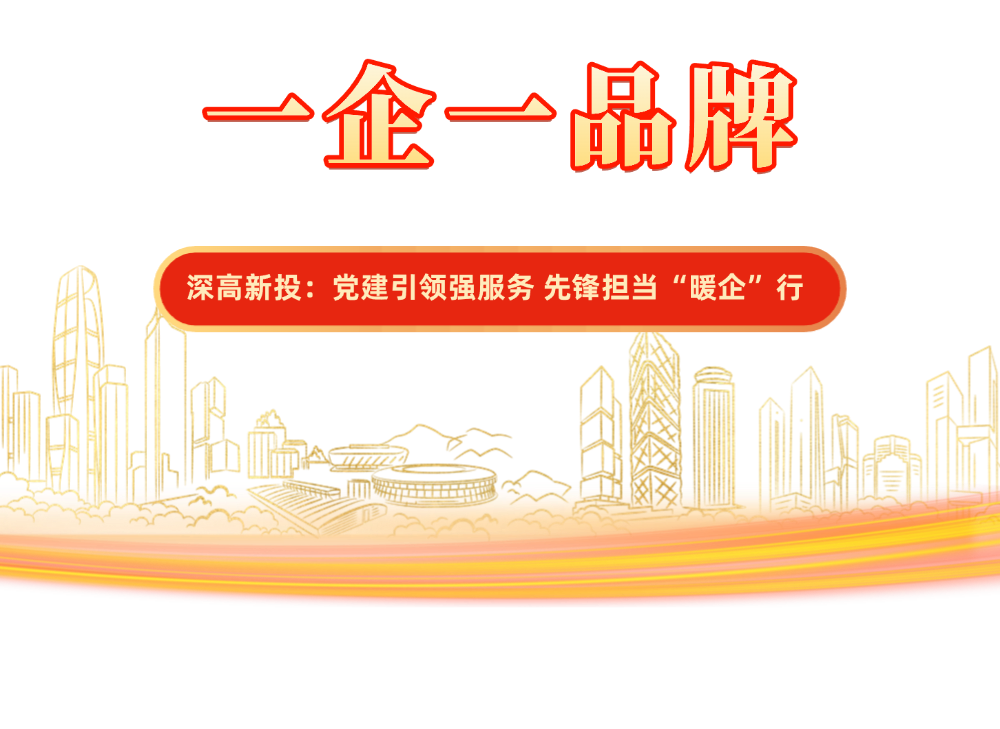 一企一品牌 | 深高新投：党建引领强服务 先锋担当“暖企”行